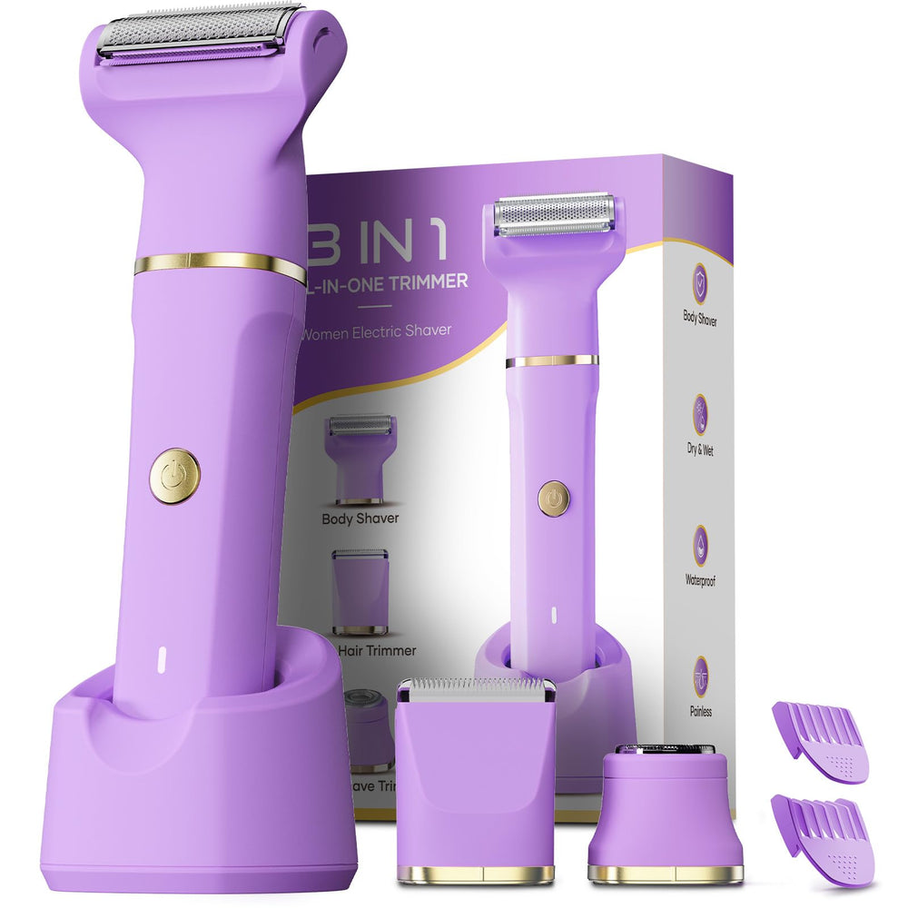Tiovara Bikini Trimmer con cabezal afeitado para cuerpo, piel suave.