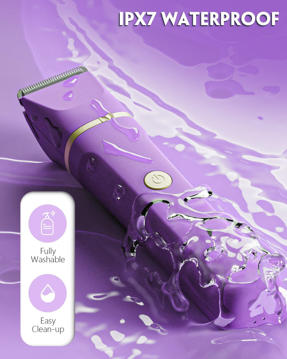 Tiovara Bikini Trimmer, batería de litio con carga rápida.