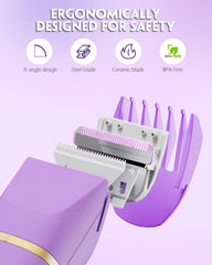 Tiovara Bikini Trimmer, uso en la ducha para mayor comodidad.