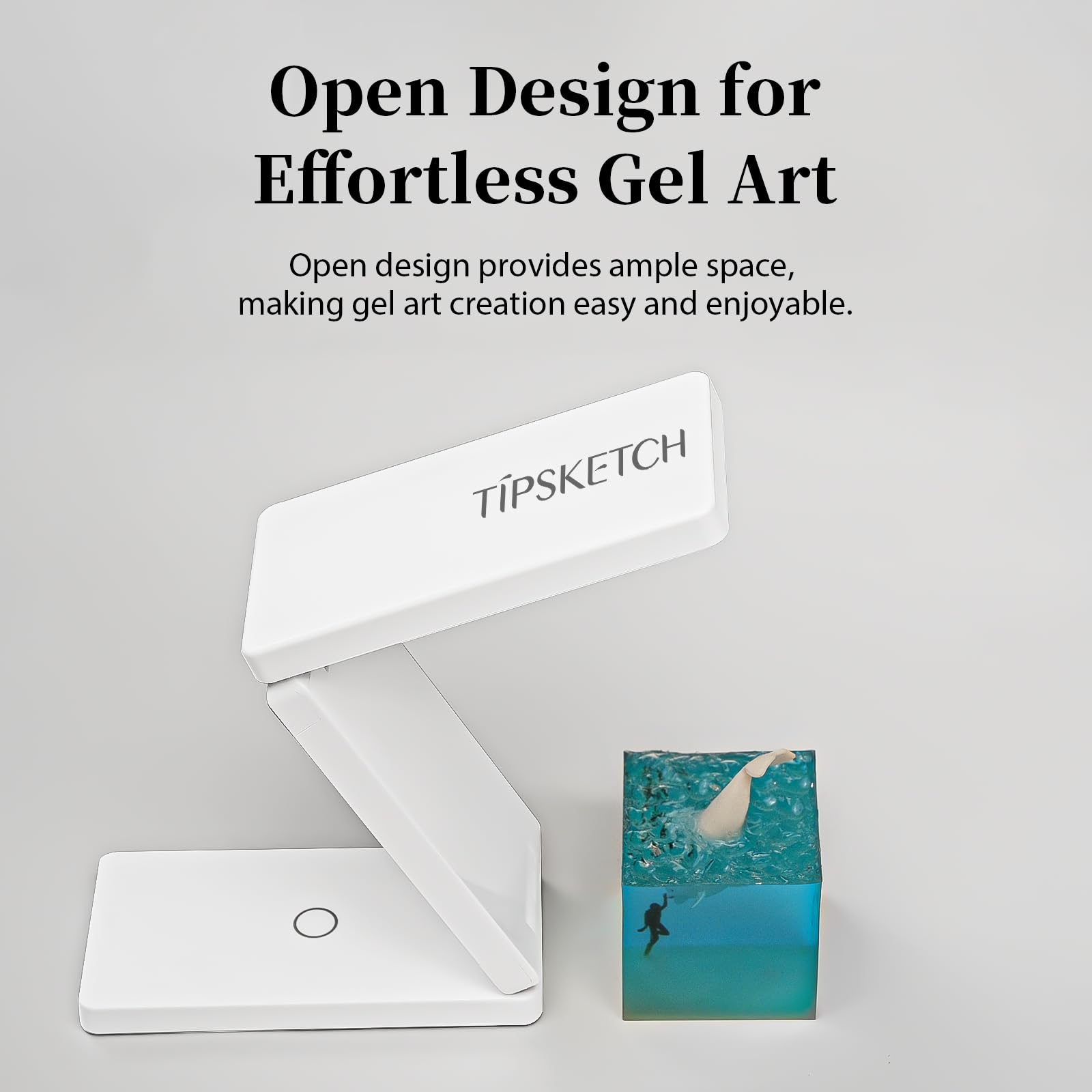 Tipsketch lámpara UV diseño ergonómico para sesiones largas