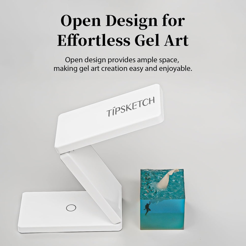 Tipsketch lámpara UV diseño ergonómico para sesiones largas
