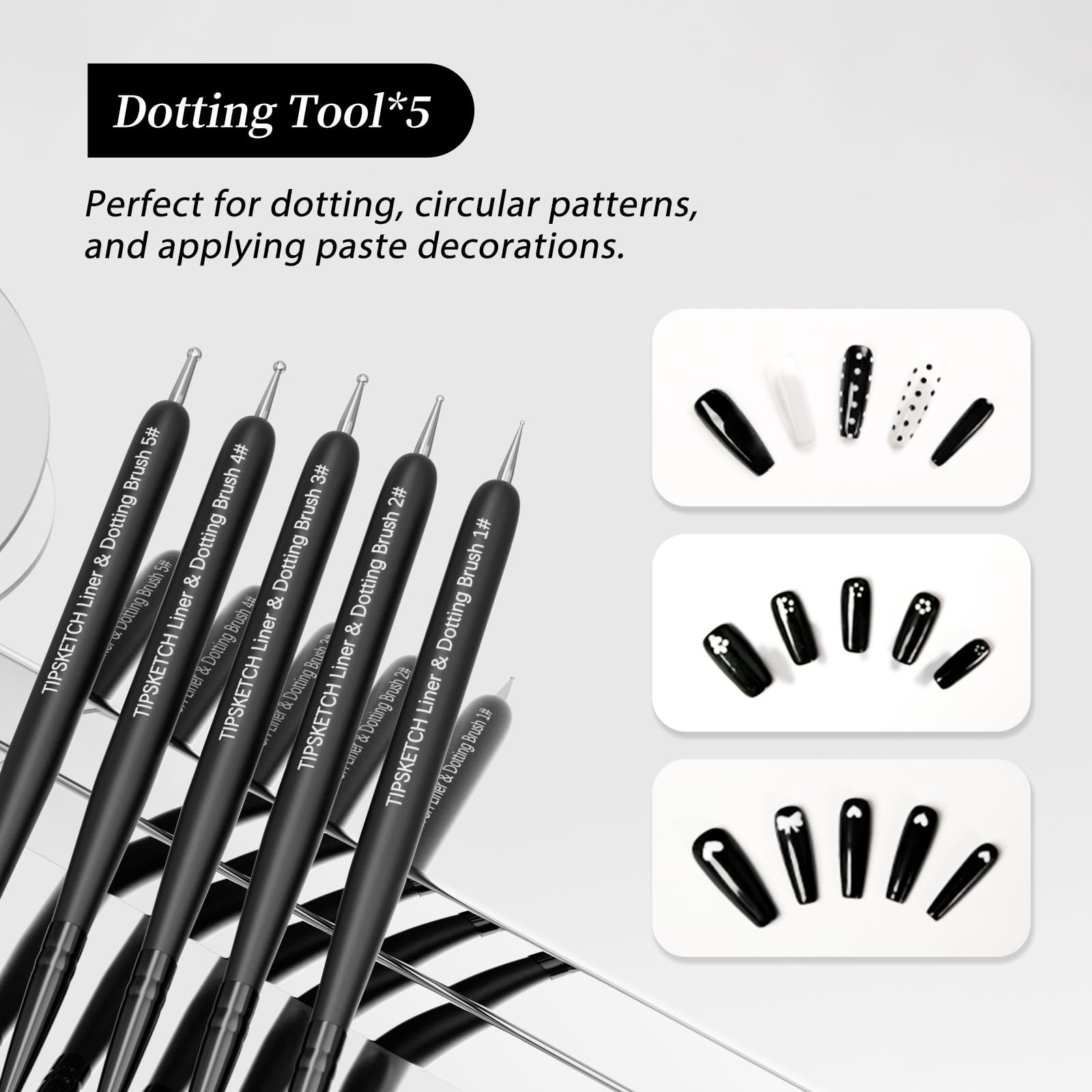Tipsketch brocha delineado 15 mm para bordes suaves y definidos.