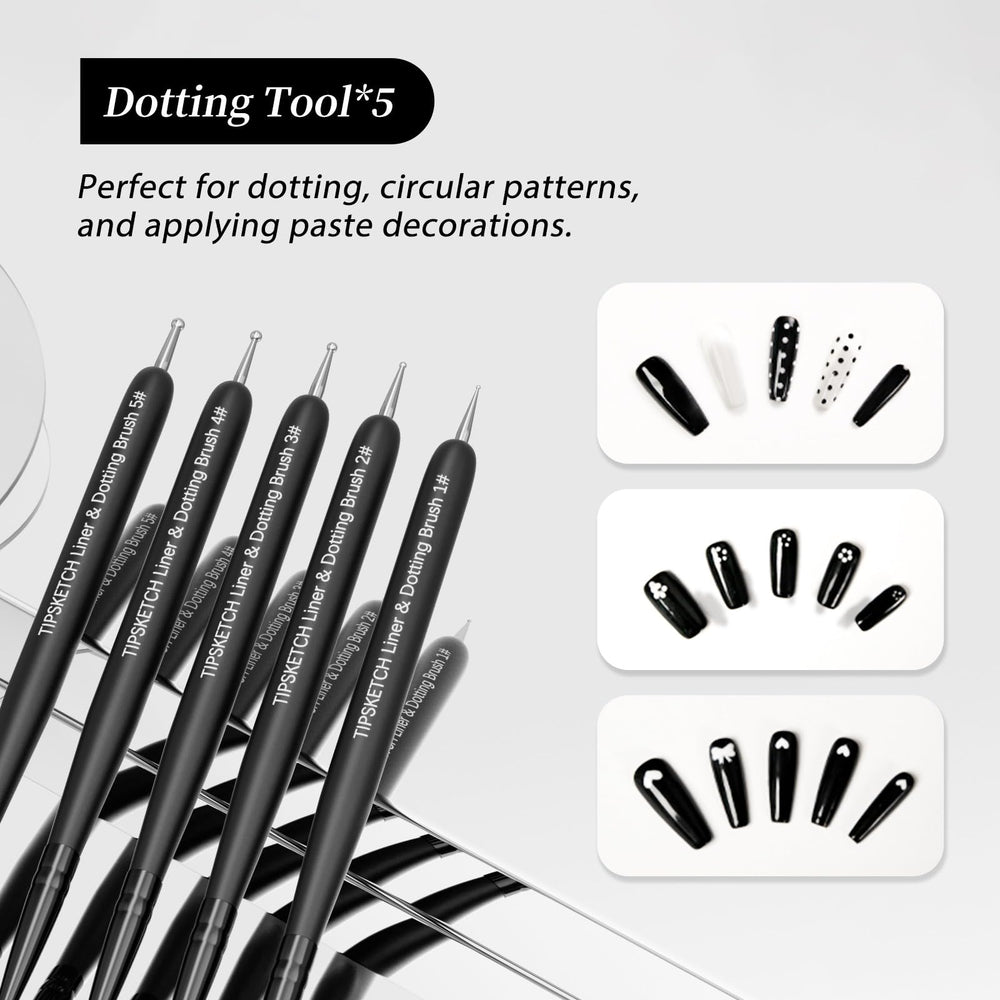 Tipsketch brocha delineado 15 mm para bordes suaves y definidos.