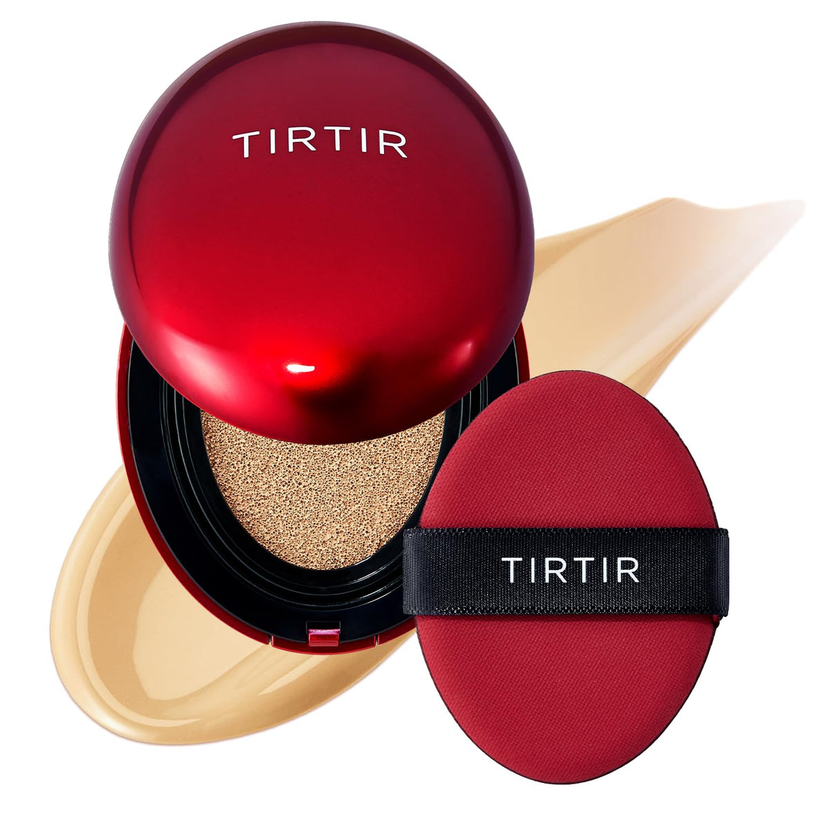 TIRTIR Mask Fit Red Cushion: botella y tono uniforme para piel natural
