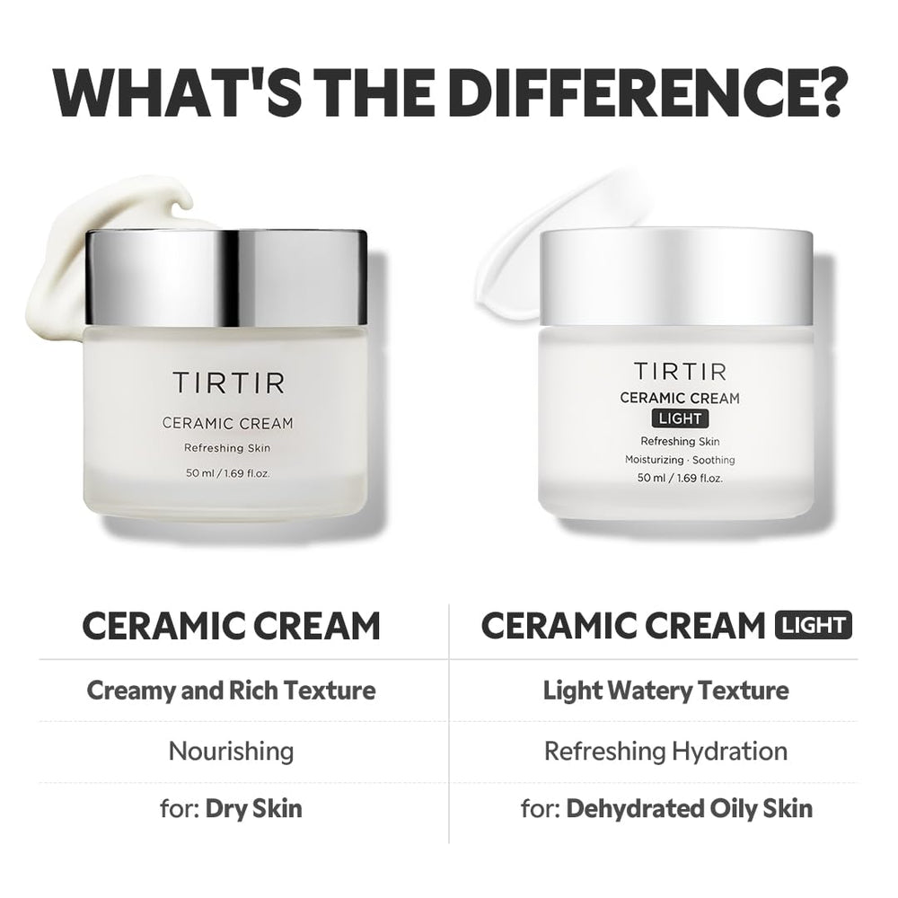 TIRTIR Crema Ceramida Natural, empaque minimalista que luce elegante.