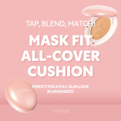 TIRTIR cushion rose, finition veloutée et couvrance modulable