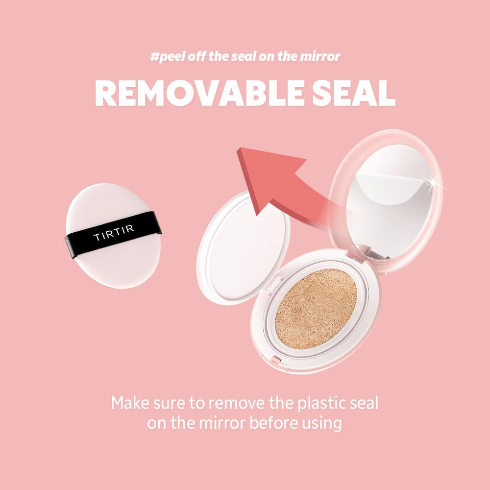Cushion rose TIRTIR adapté peaux grasses pour fini mat naturel