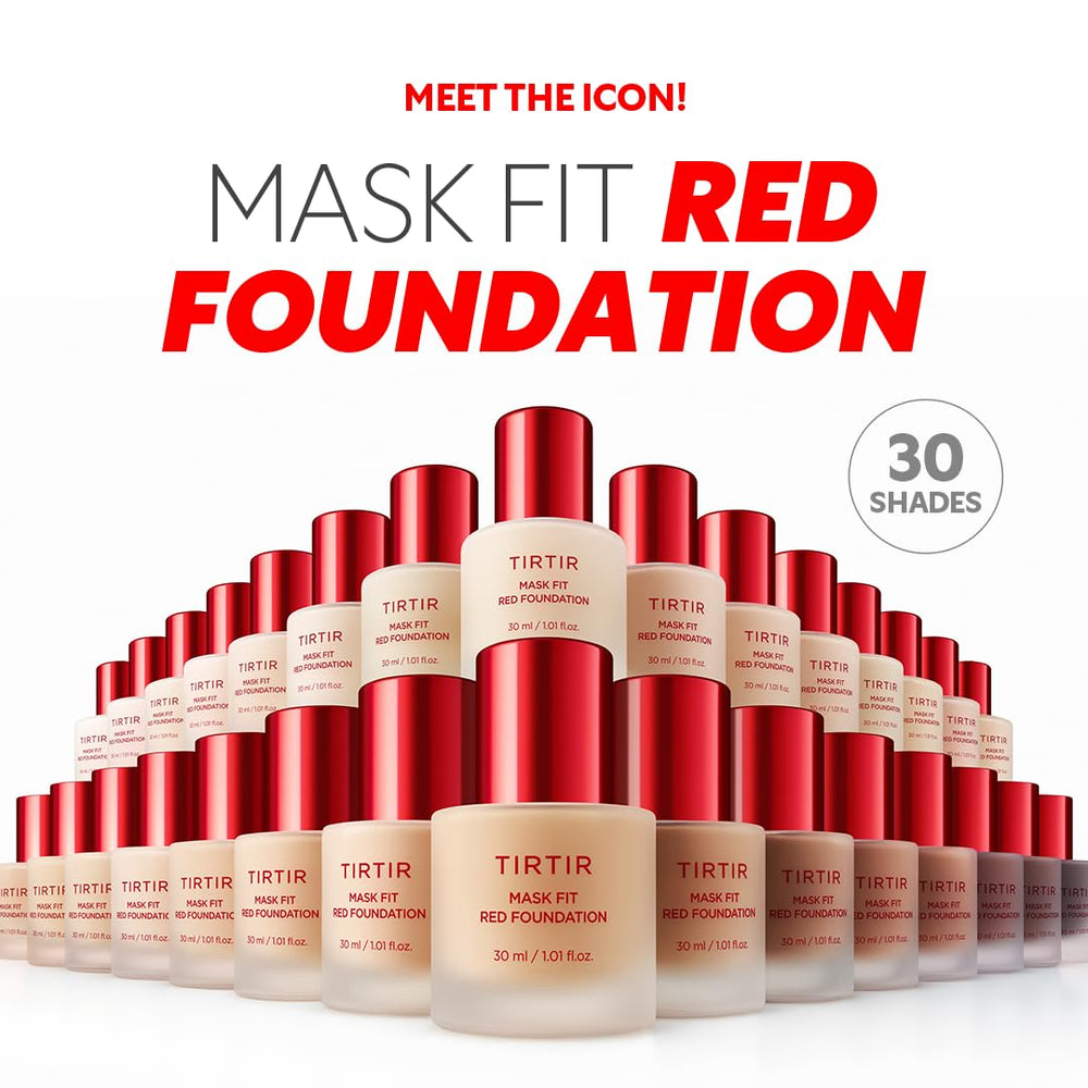 TIRTIR fond de teint Mask Fit Red, texture lumineuse pour teint frais.