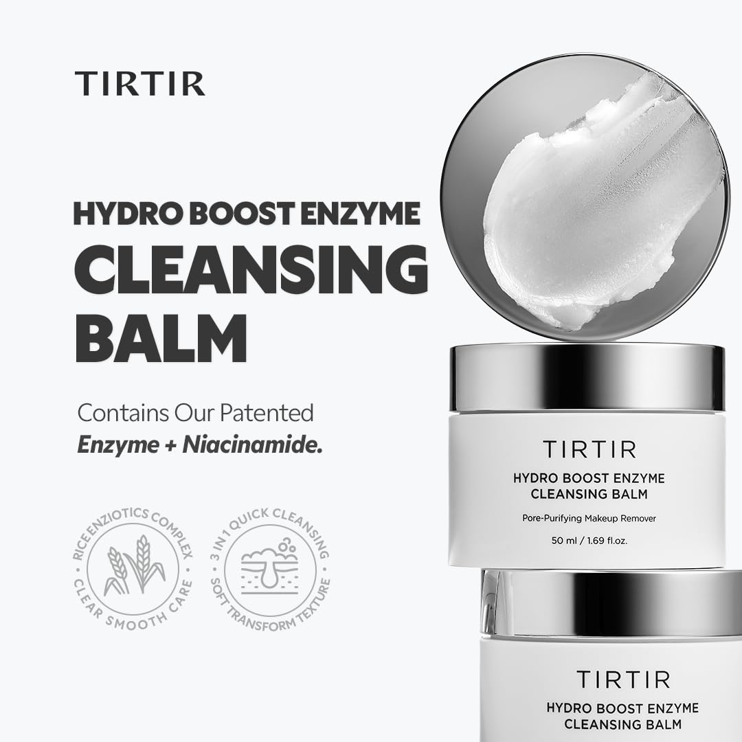 TIRTIR Hydro Boost Balm émulsion à l’eau qui laisse la peau satinée après rinçage.