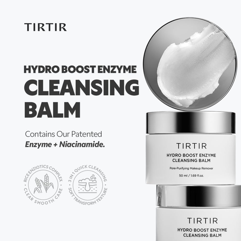 TIRTIR Hydro Boost Balm émulsion à l’eau qui laisse la peau satinée après rinçage.