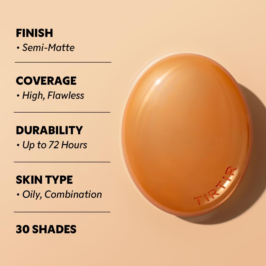 Cobertura de 72 horas de TIRTIR Mask Fit AI Filter Cushion para uso diario.