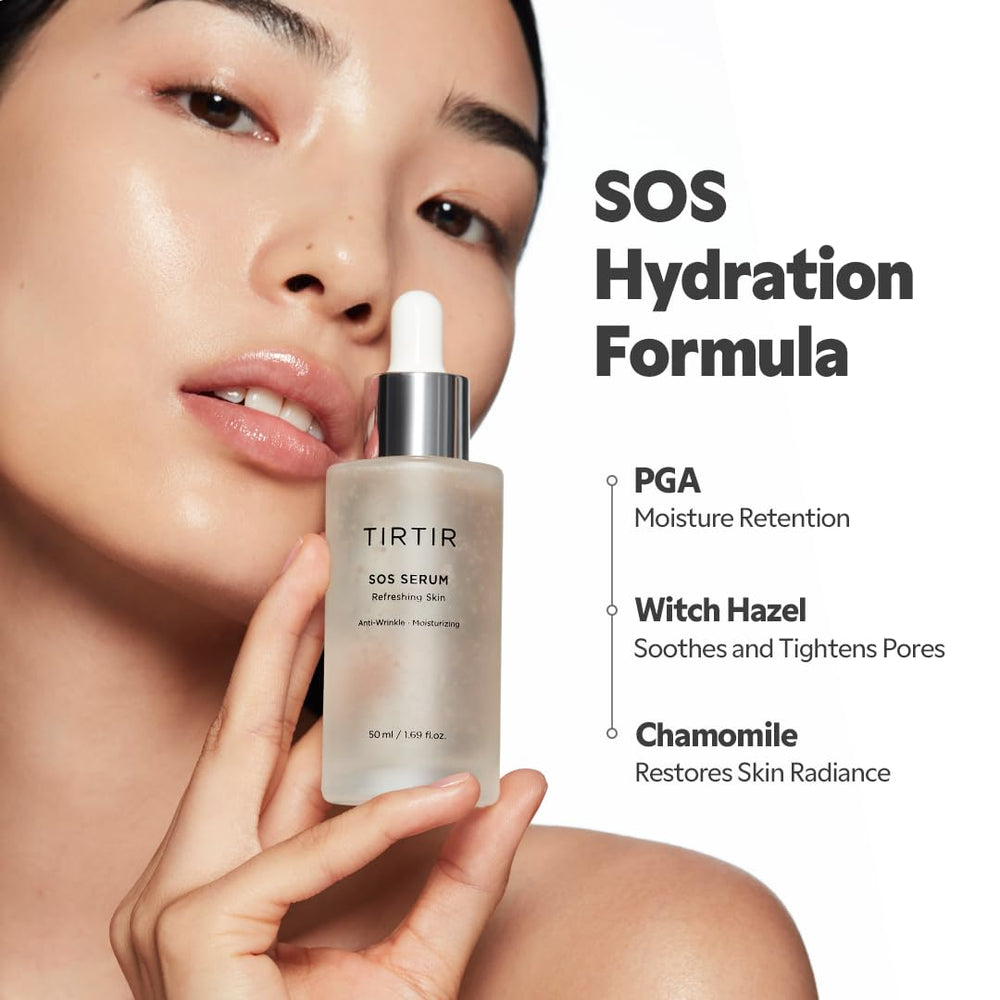 Formule sans parfum TIRTIR SOS Sérum, adaptée à tous types de peau.
