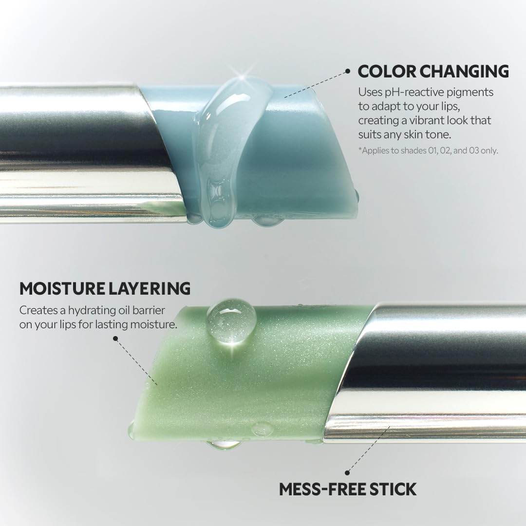 Pigmentos cambio-color en Water Mellow para tono natural.