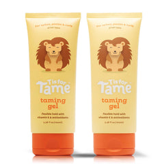 T is for Tame taming gel bottle provides gentle hold for kids' hair