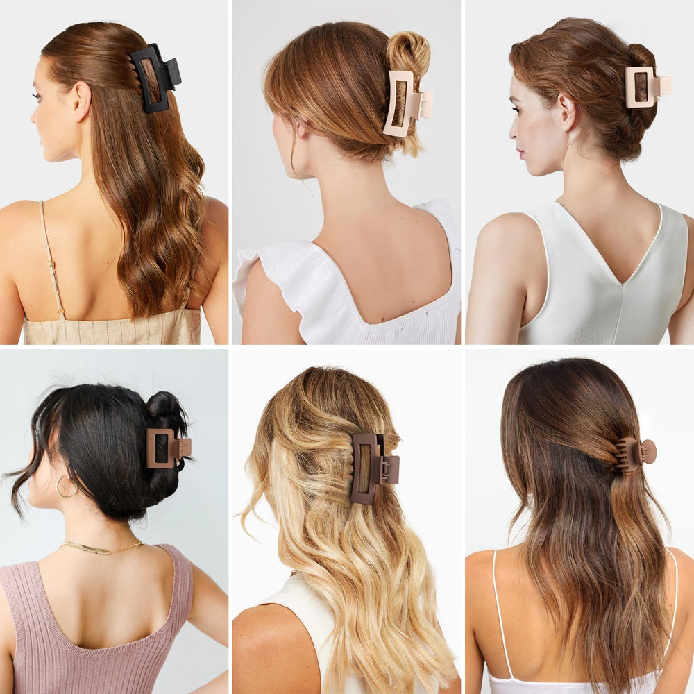 Clip Tisenla para cabello blanco neutro, combina con cualquier atuendo
