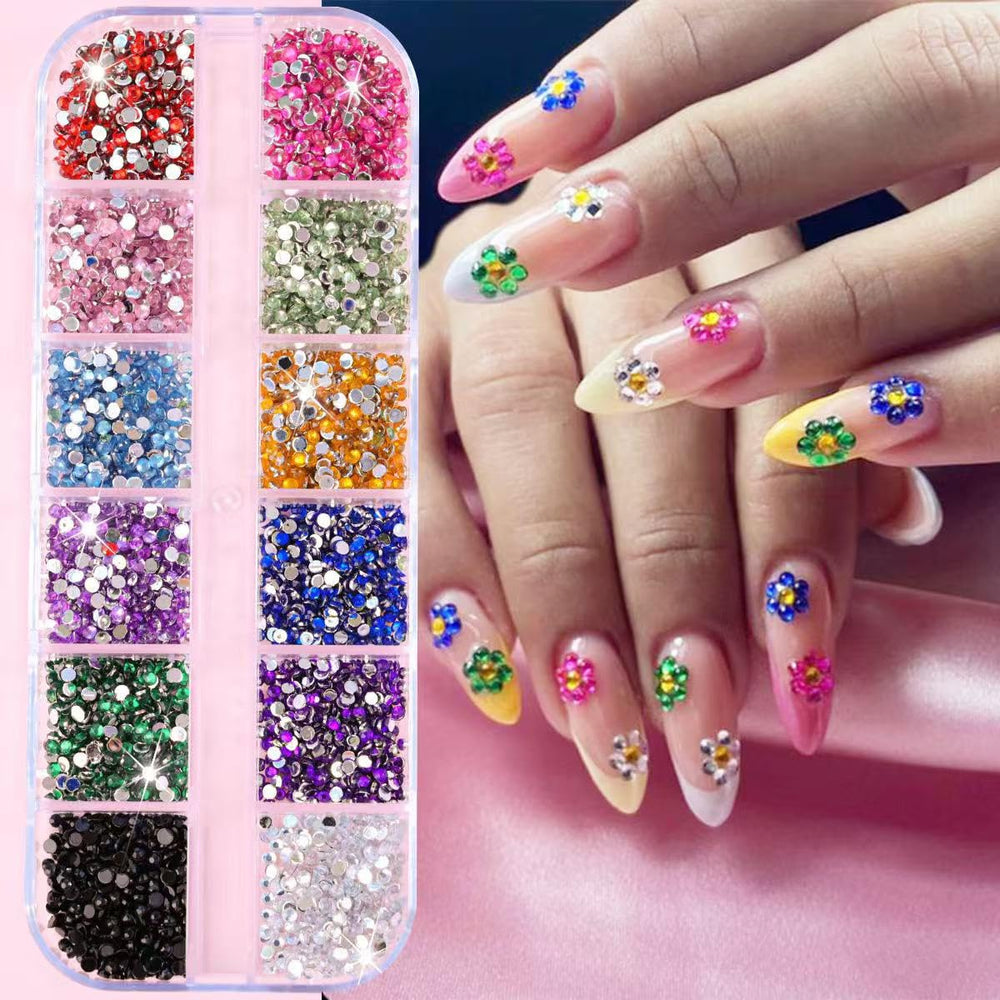 Tiwnefua perlas y adornos para uñas, ideales para diseños elegantes y detallados