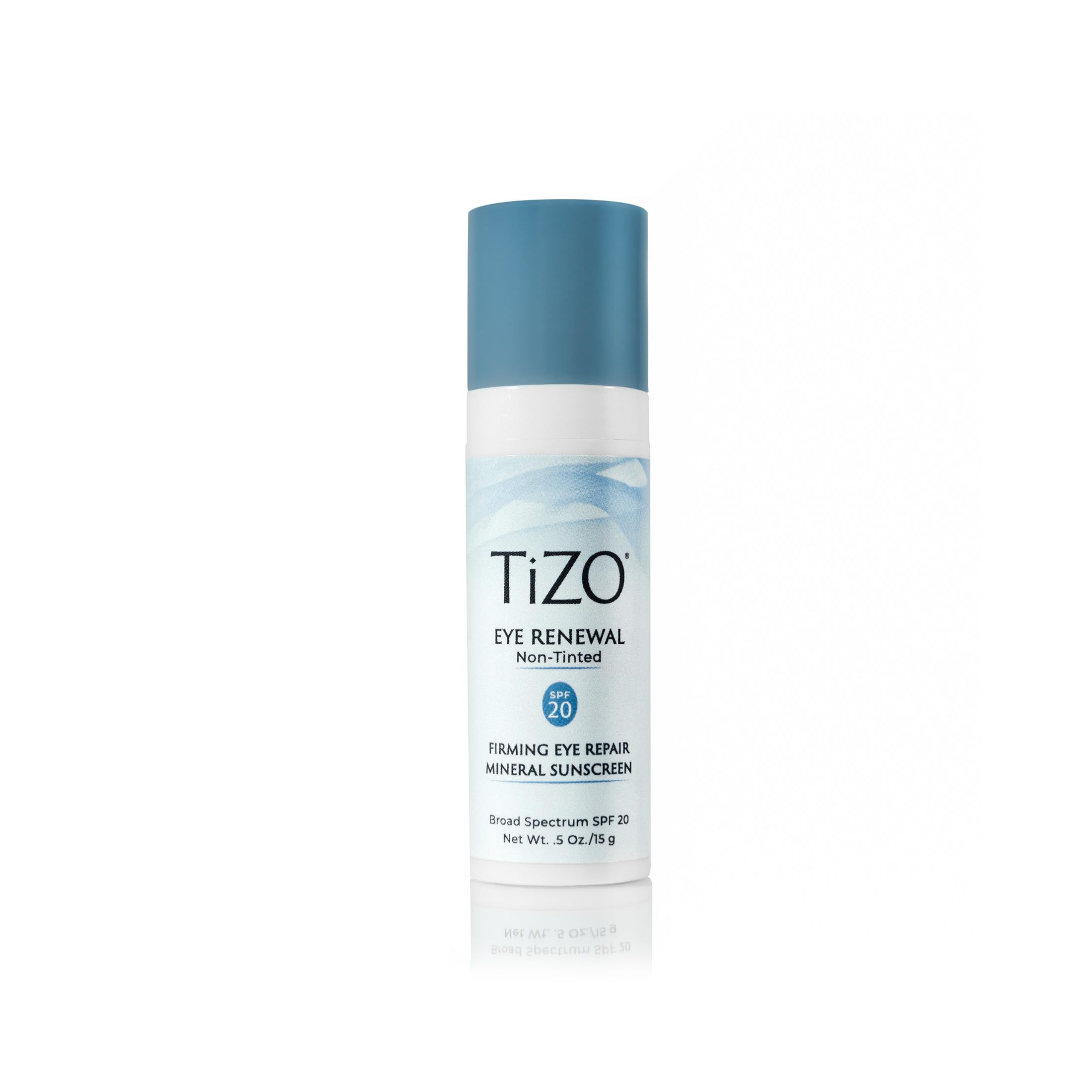 TIZO Eye Renewal SPF20 en bote, textura sedosa para uso diario.