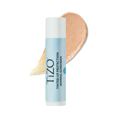TiZO Lip Protection tinted balm with mineral SPF and subtle color.