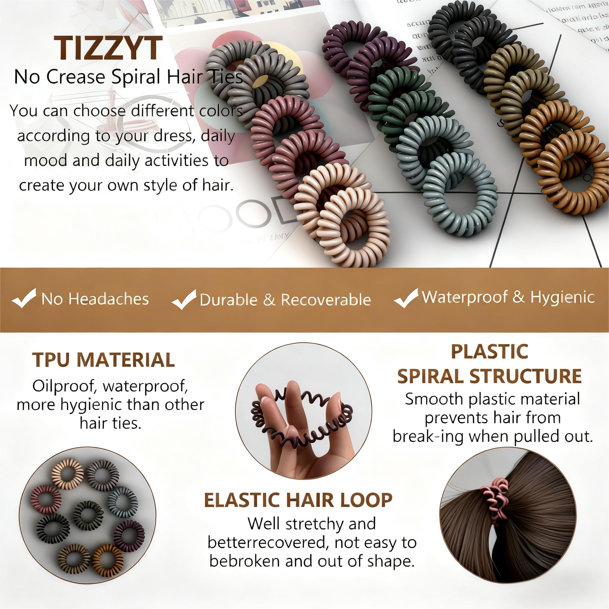 Material TPU suave y resistente de TIZZYT, adecuado para uso diario y actividades.