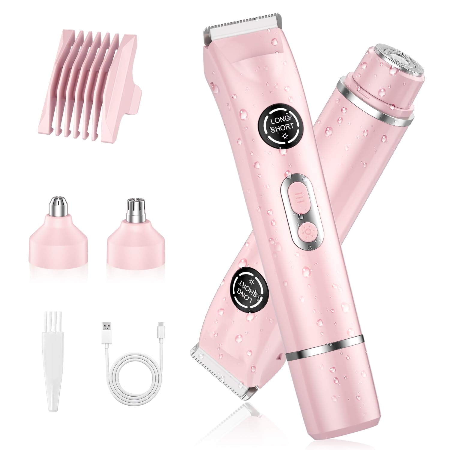 Kit de grooming 4 en 1 de TJJFMM para piel suave y diaria.