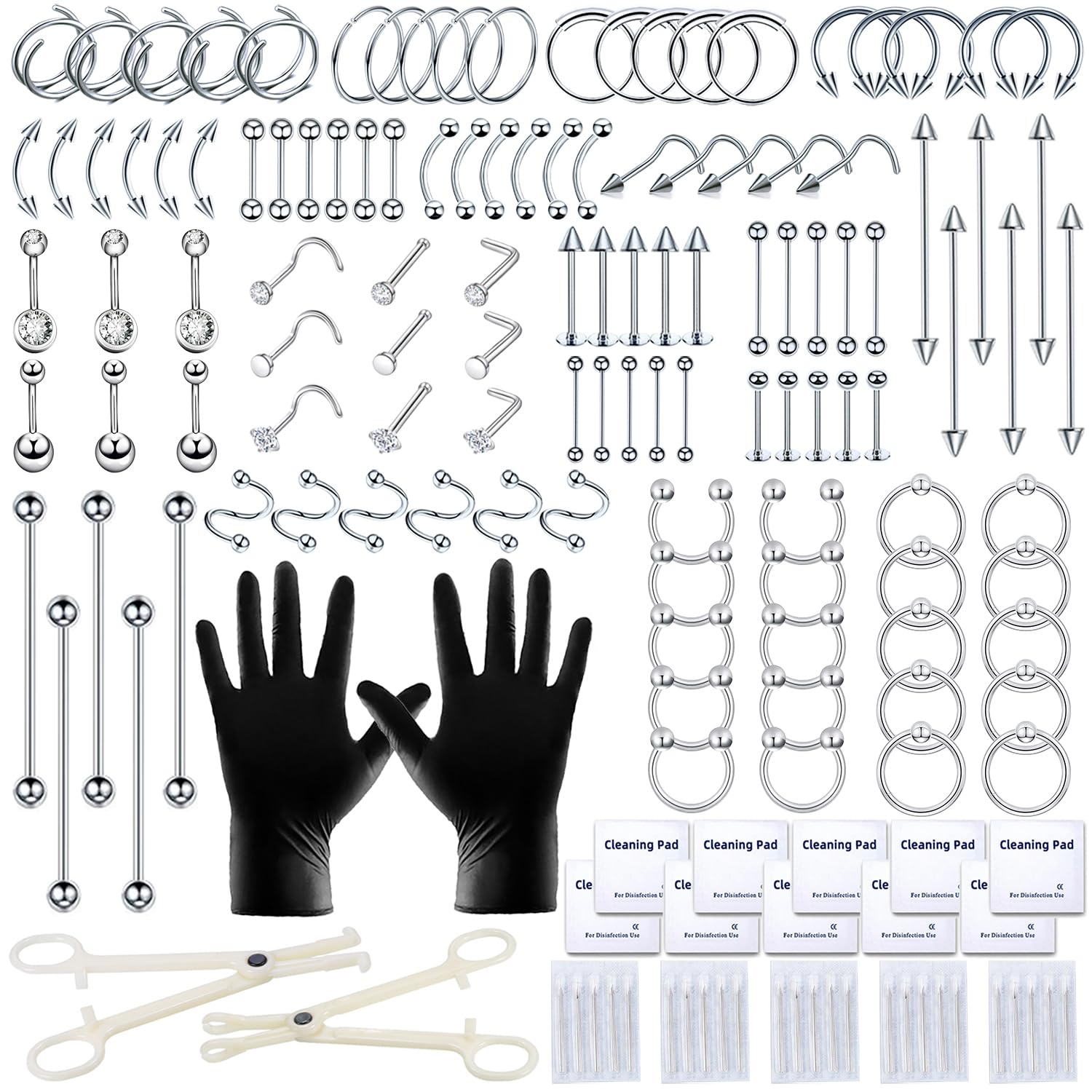 Kit TKKUY de perforación con 153 piezas en caja, opción completa.