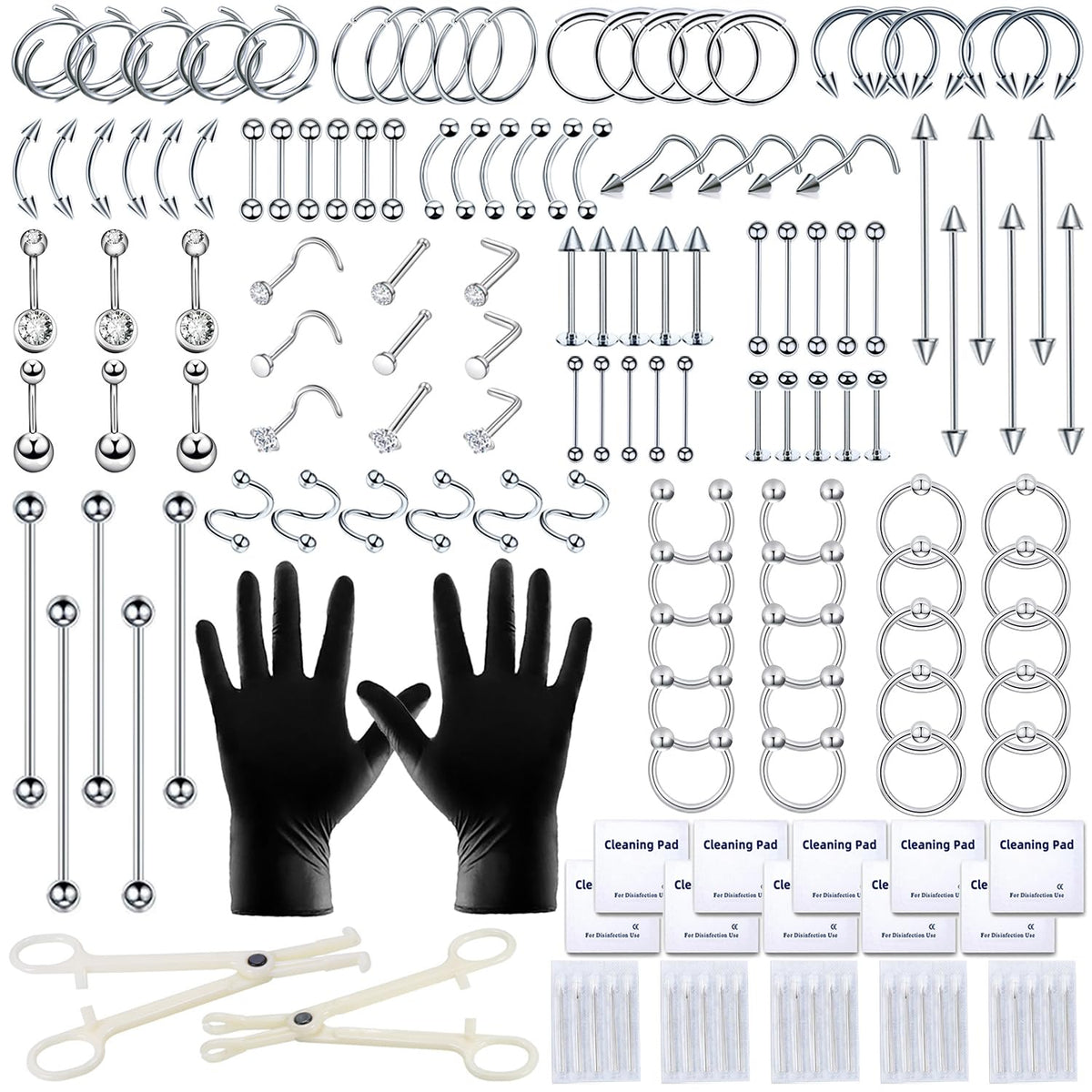 Kit TKKUY de perforación con 153 piezas en caja, opción completa.