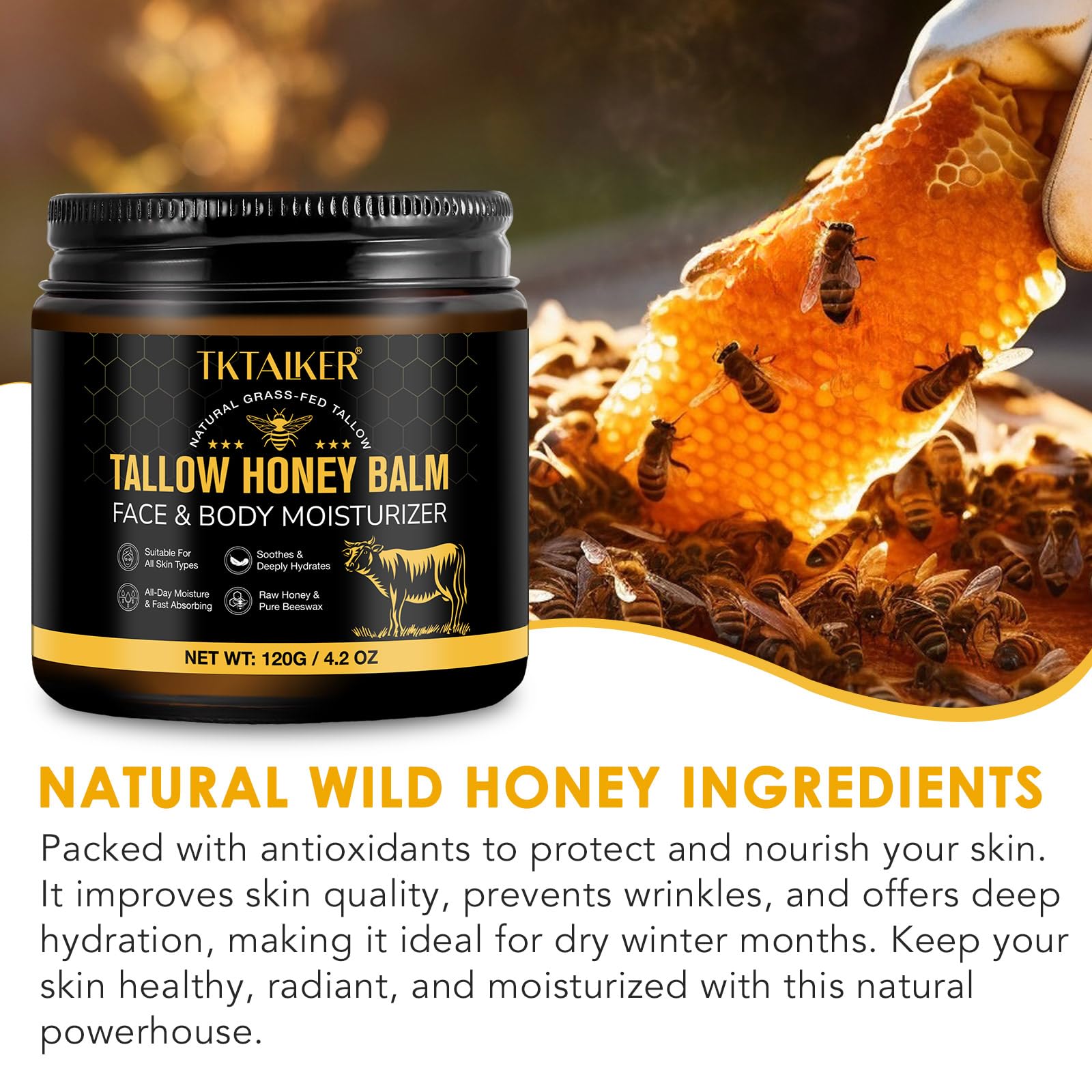 TKTALKER envase con ingredientes naturales y simples