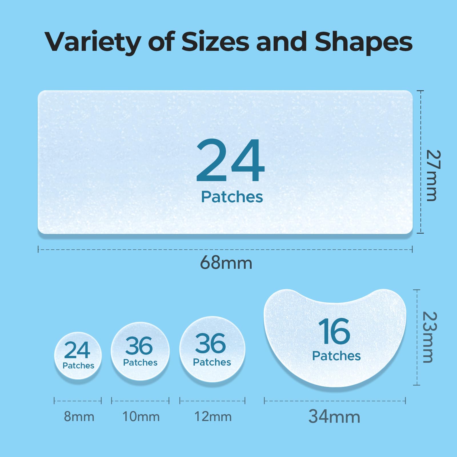 Corte flexible de parches para ajustarse a formas y tamaños.