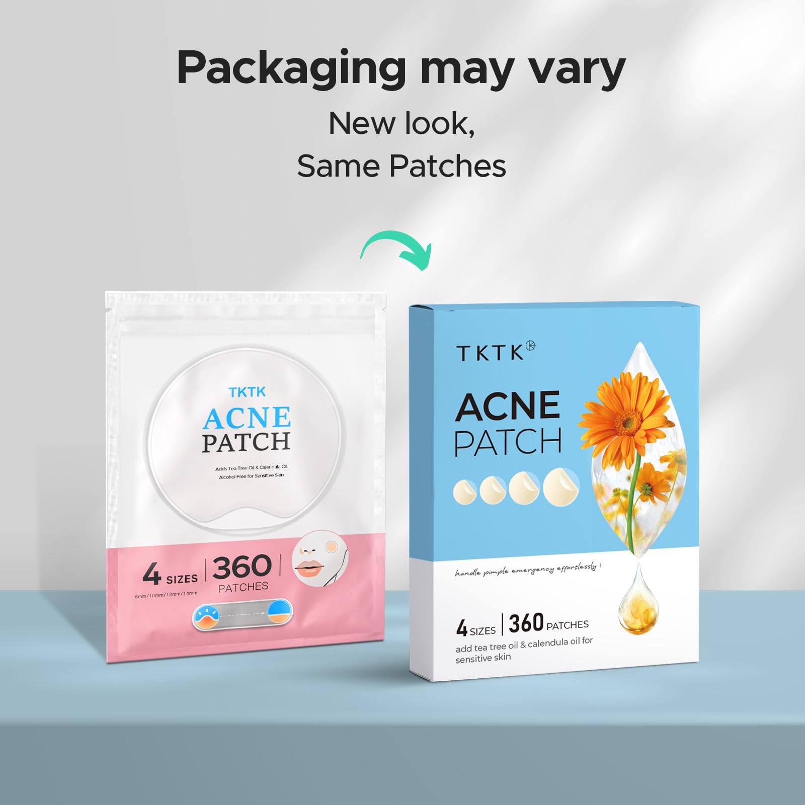 TKTK travel-friendly patches fit in a bag for quick fixes.