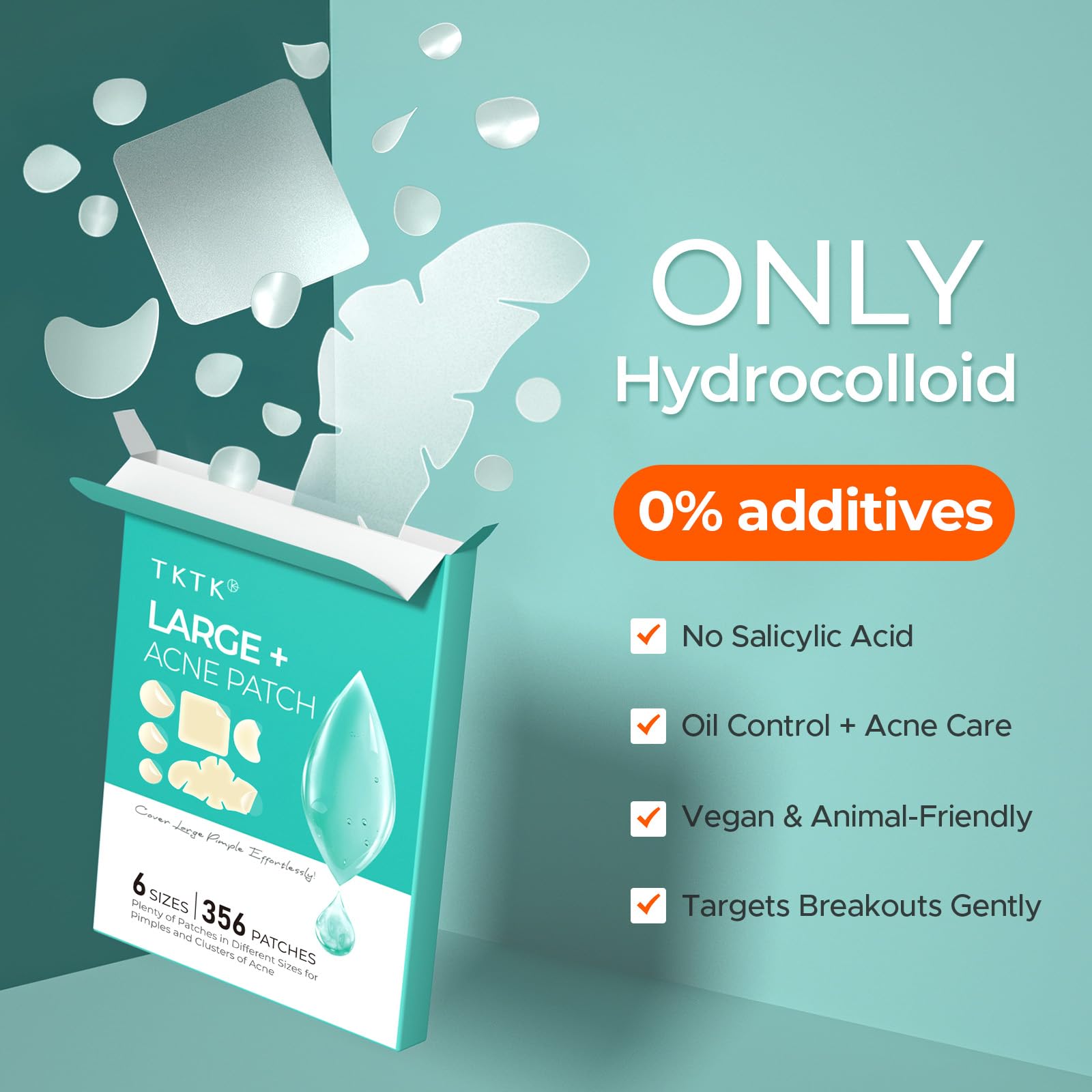 Parche TKTK curvado 23x33mm para mentón