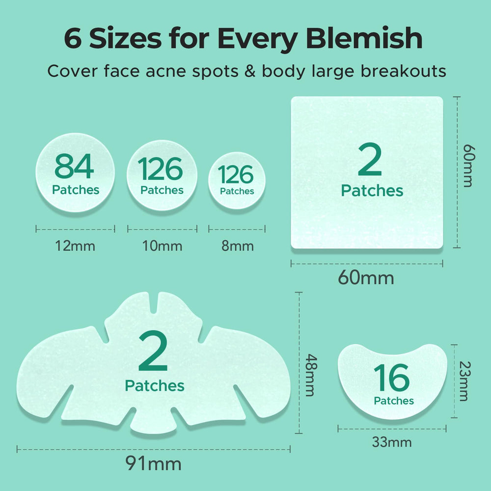 Parche TKTK grande 60x60mm para espalda y mejillas