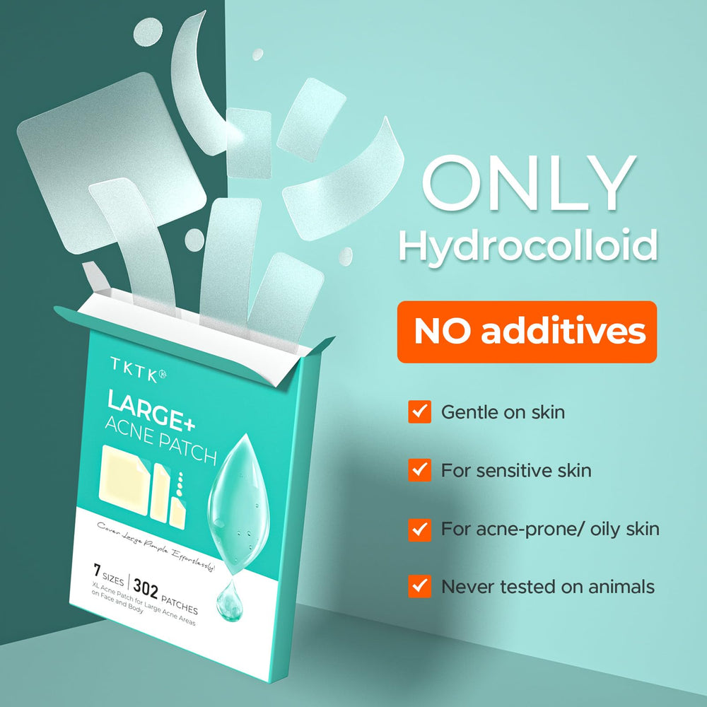 Parches TKTK 20x60 mm para espalda o pecho, cubre zonas grandes.