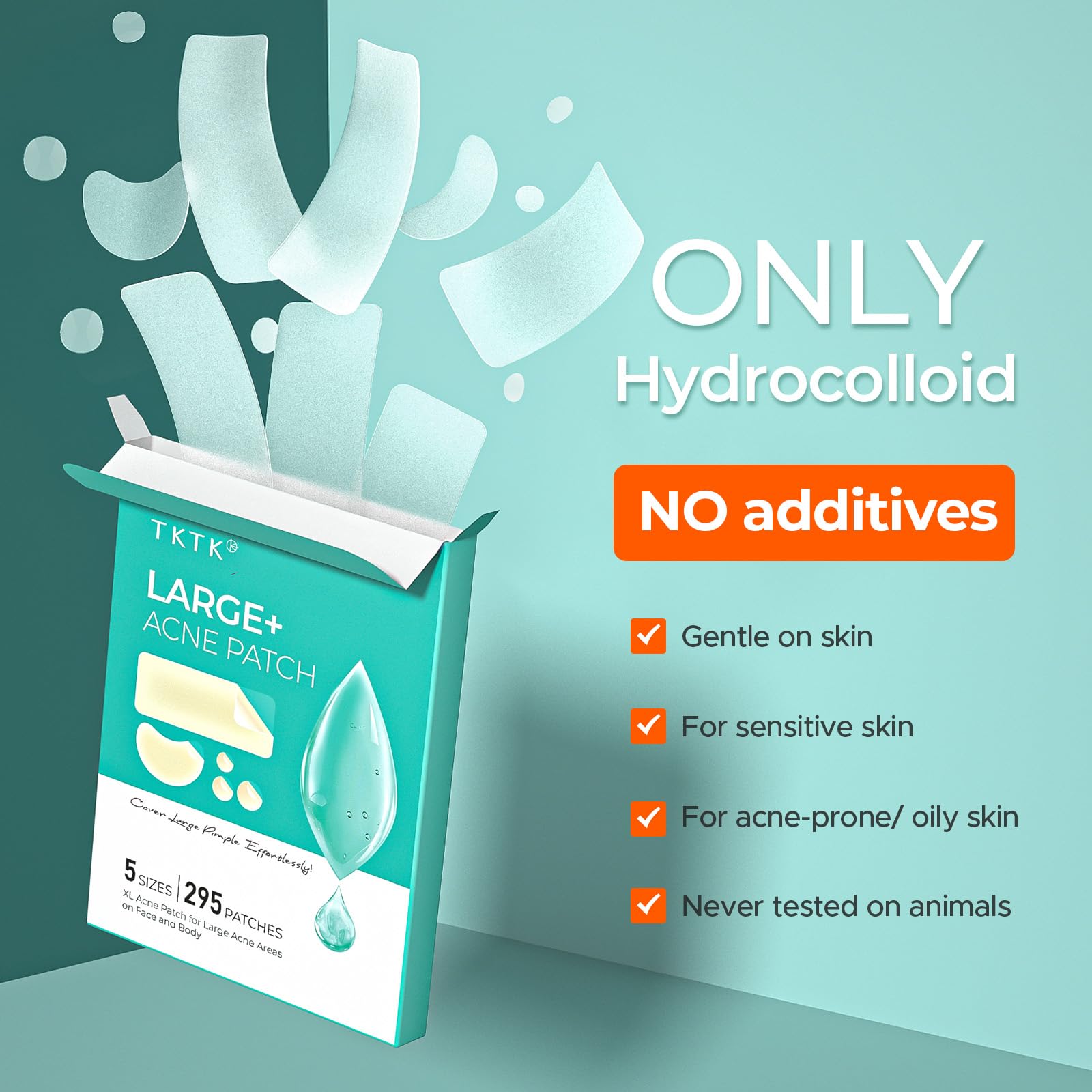 Parche TKTK 34x23 para áreas grandes, cobertura rápida de brotes.