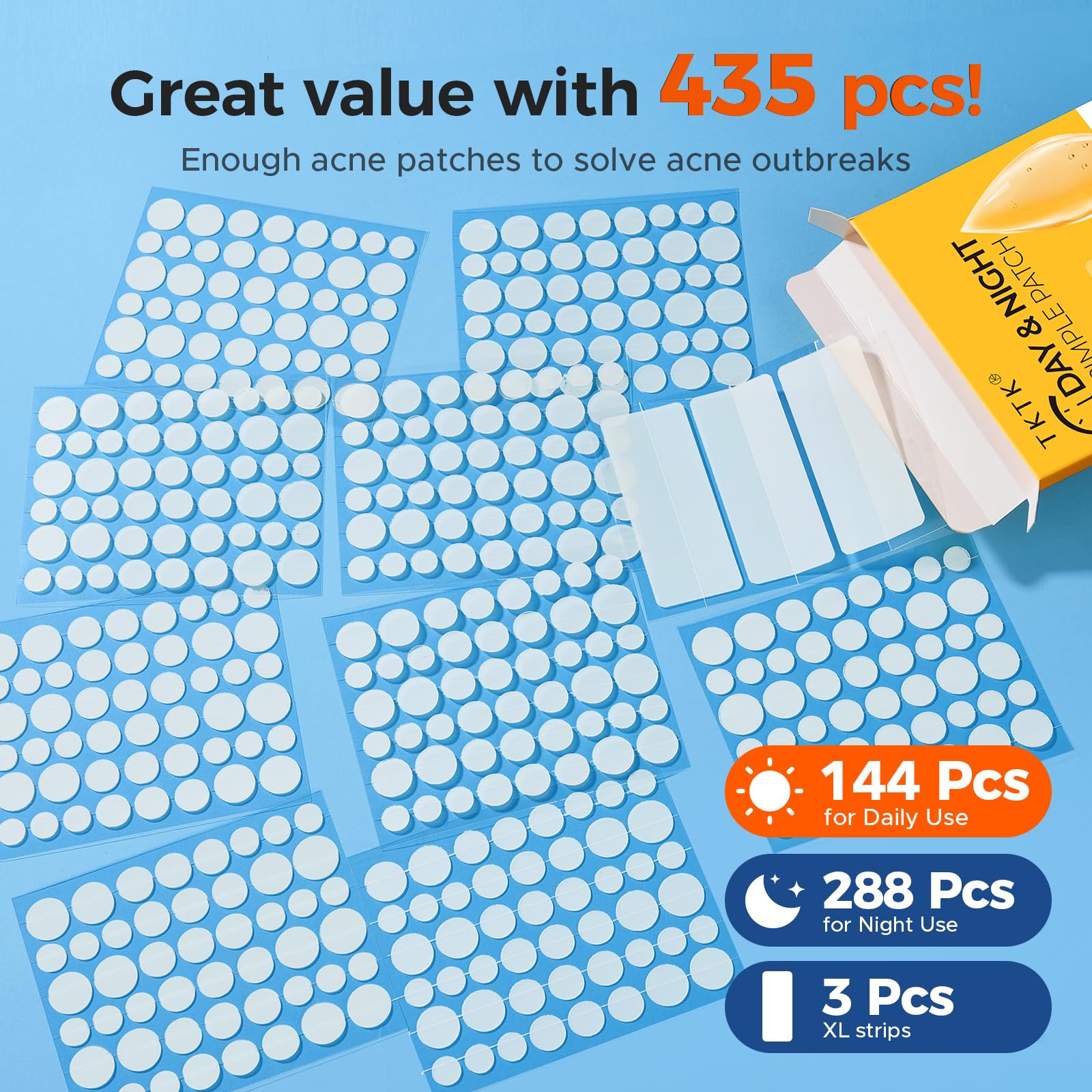 Parche hidrocoloide TKTK sin aditivos, apto para piel sensible.