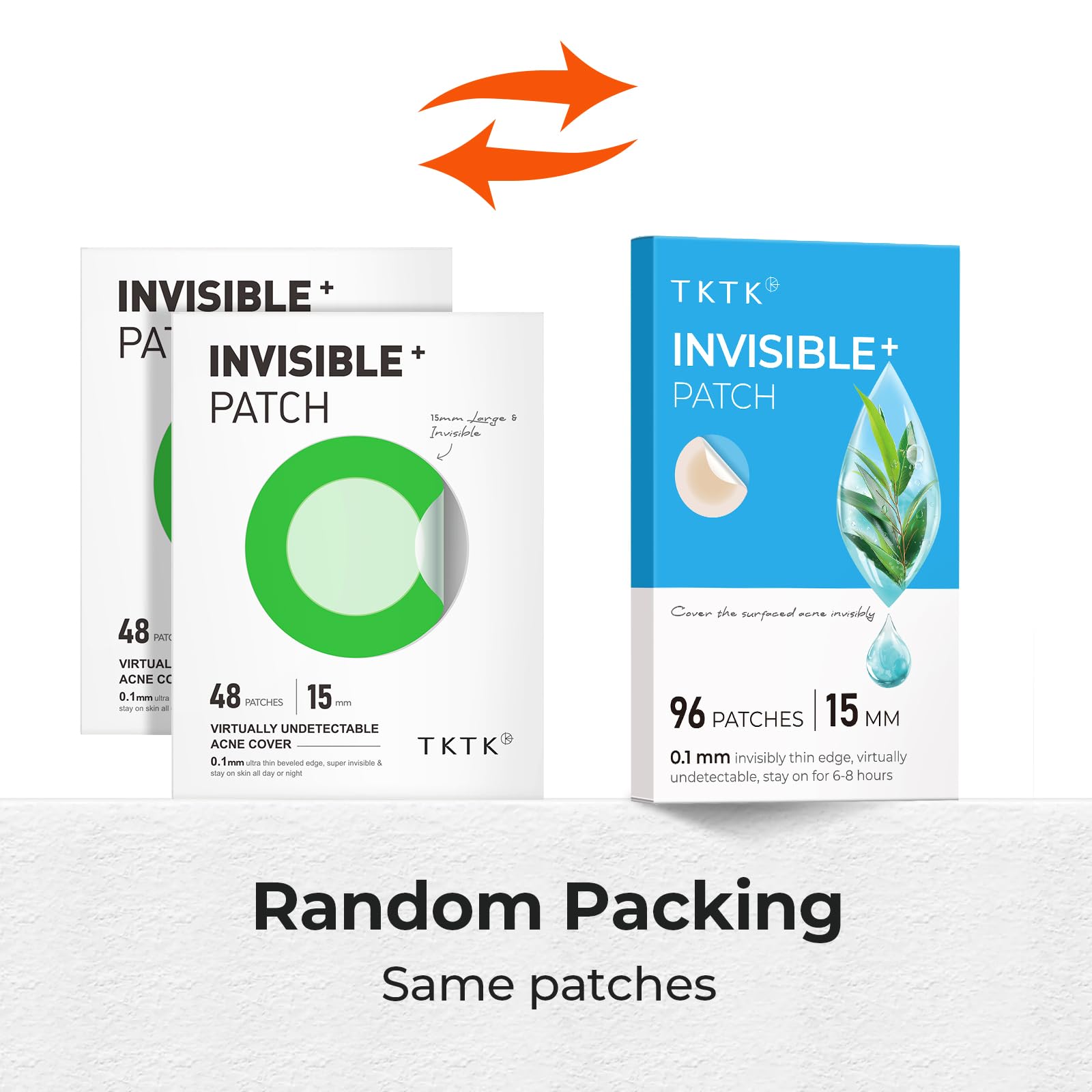 Parche TKTK diseño discreto mantiene la piel visible y lista para el día