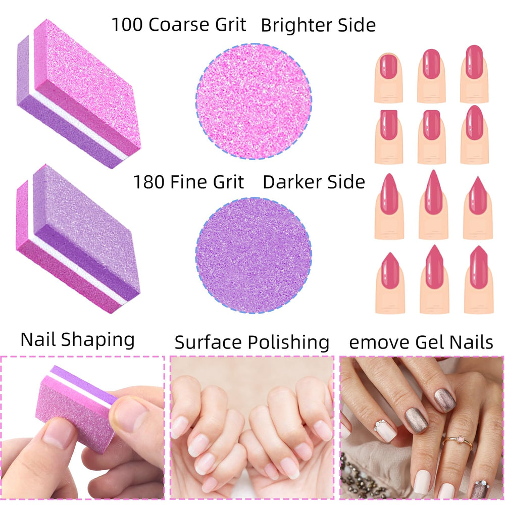 TKYZMS buffer higienico reutilizable para uñas, uso seguro.