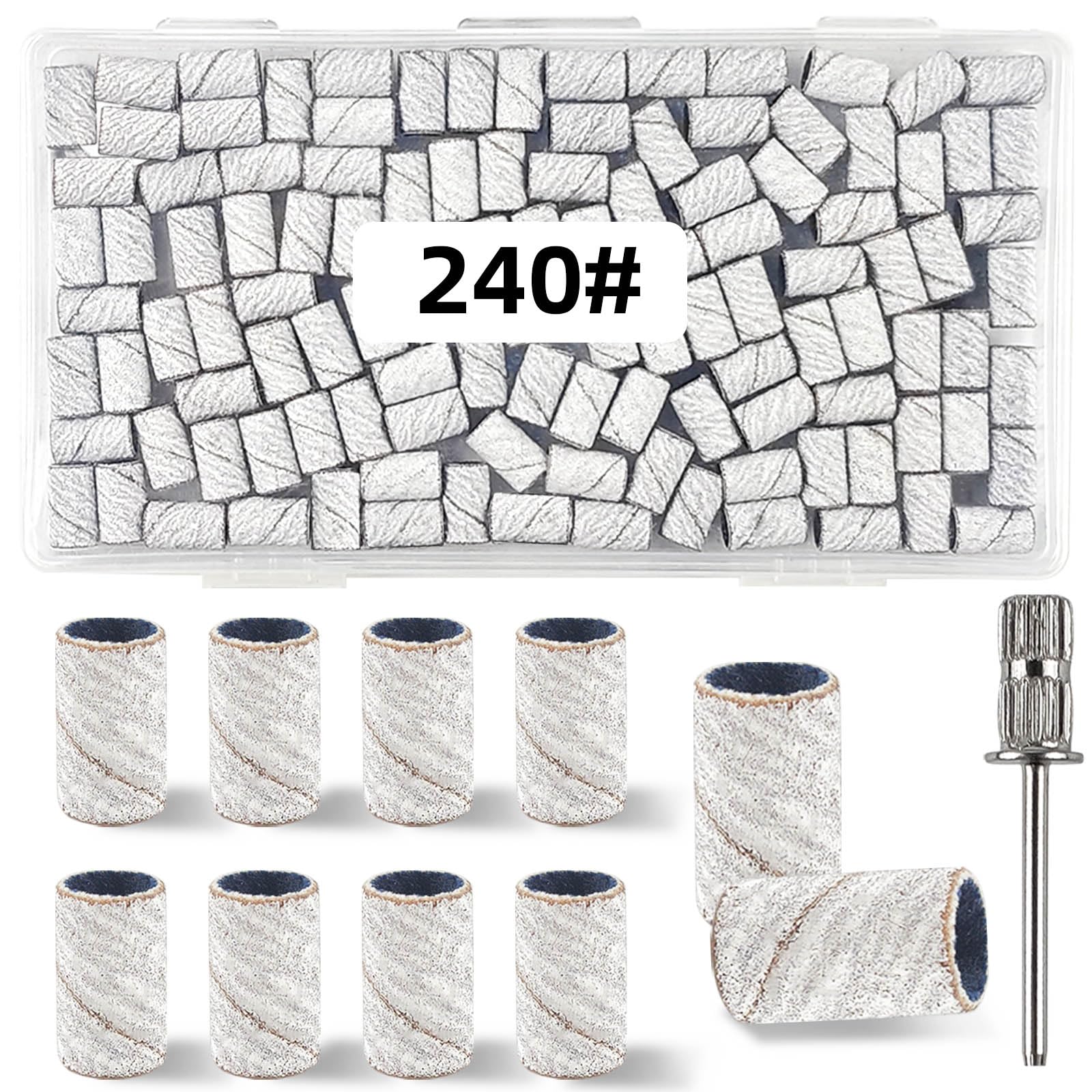 TKYZMS: conjunto de 100 bandas de lijado para uñas, ideal para salones profesionales.