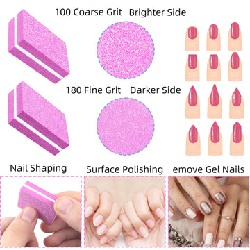TKYZMS usos versátiles para uñas naturales, acrílicas y pedicura