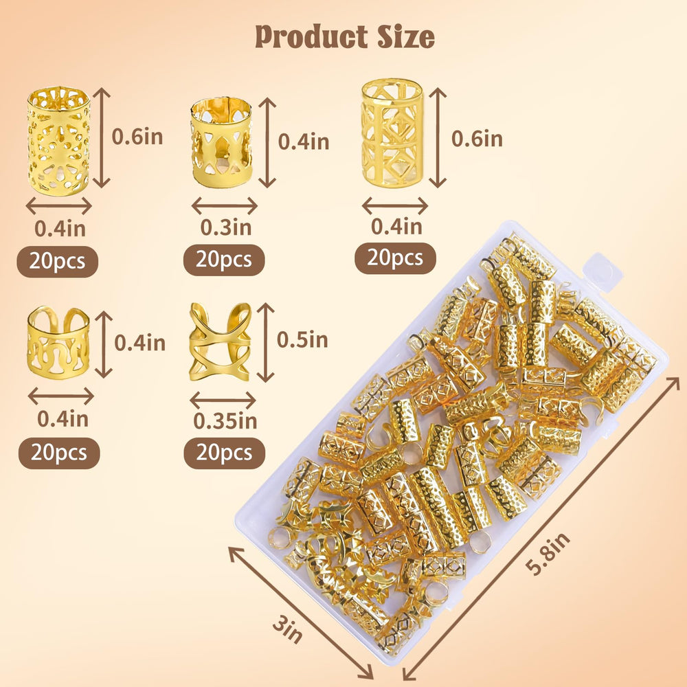 Clips dorados TLAZZ para trenzas, fijan peinados de forma estable.