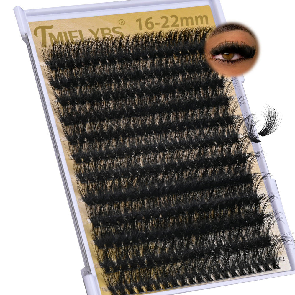TMIELYBS conjuntos de pestañas 16-22mm: volumen 3D en casa