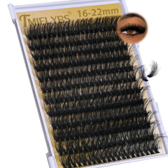 TMIELYBS conjuntos de pestañas 16-22mm: volumen 3D en casa