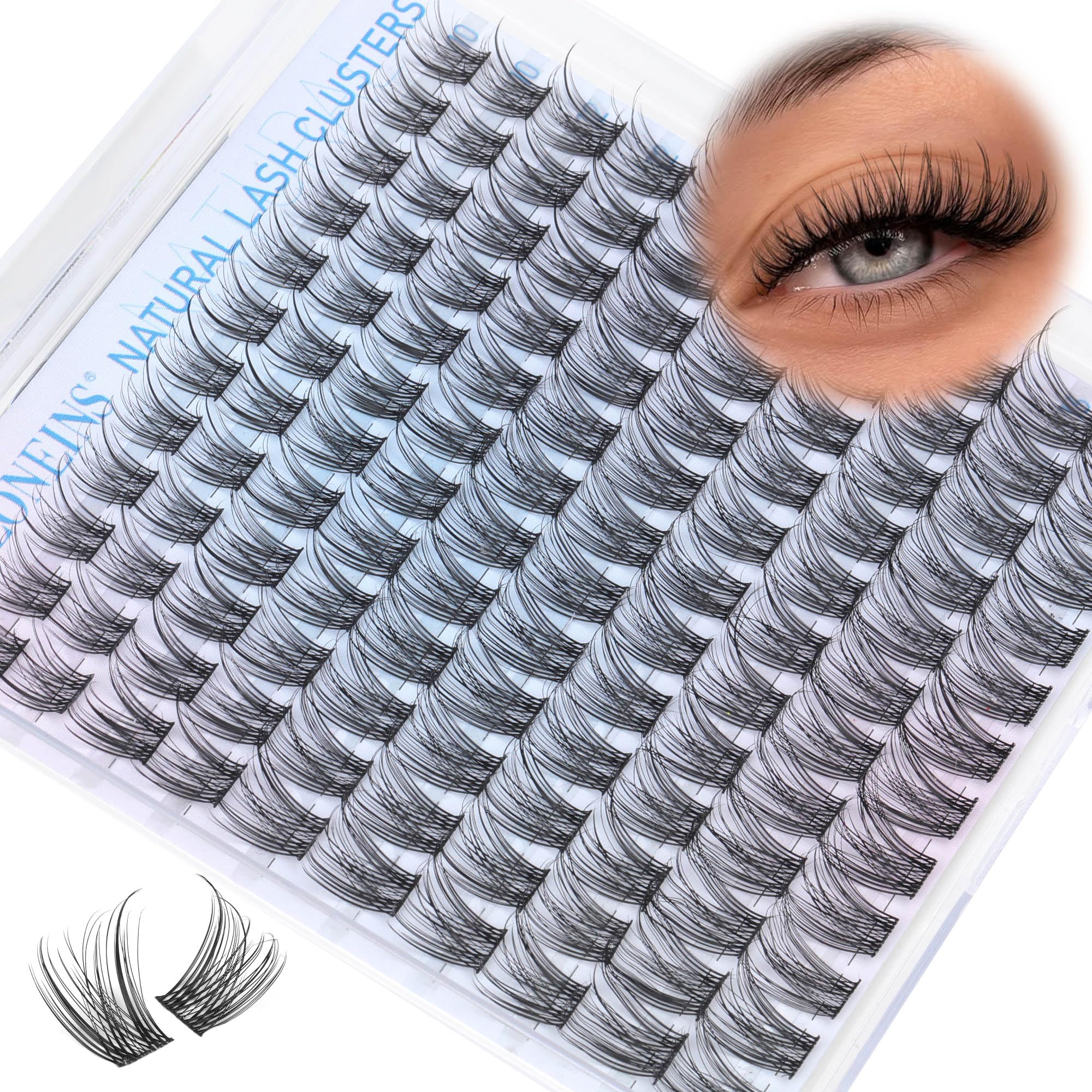 TNFVLONEINS conjuntos de pestañas esponjosas naturales para un look suave.