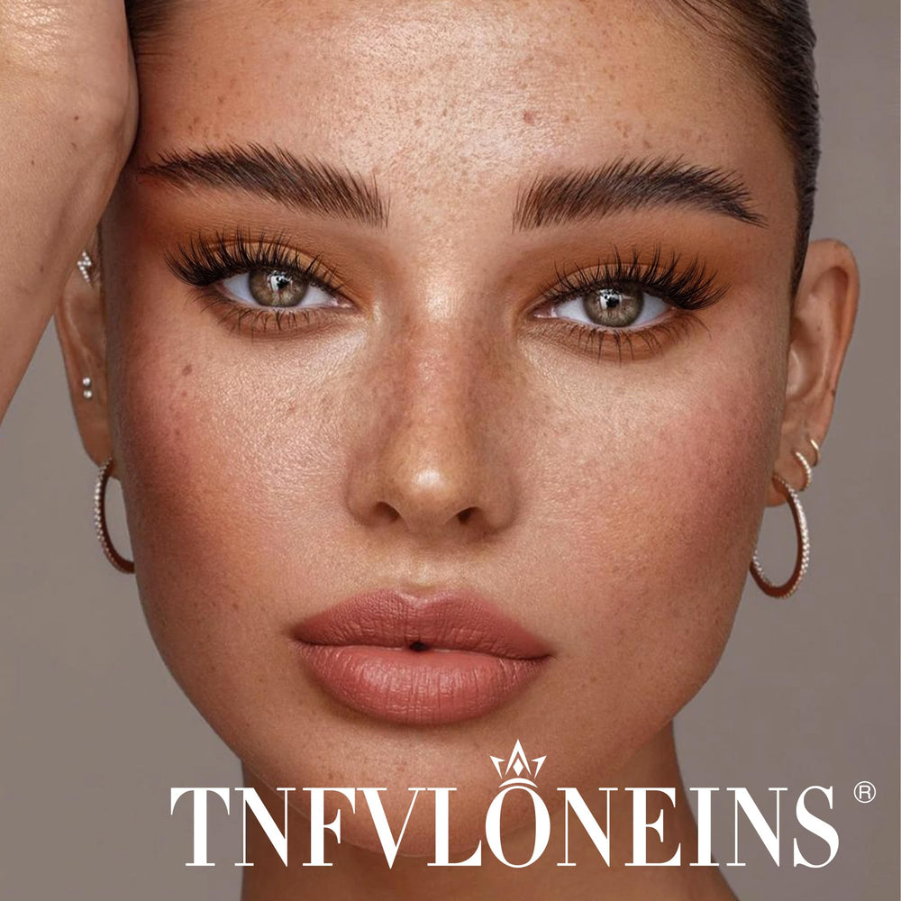 TNFVLONEINS kit con efecto natural para pestañas 8-16 mm
