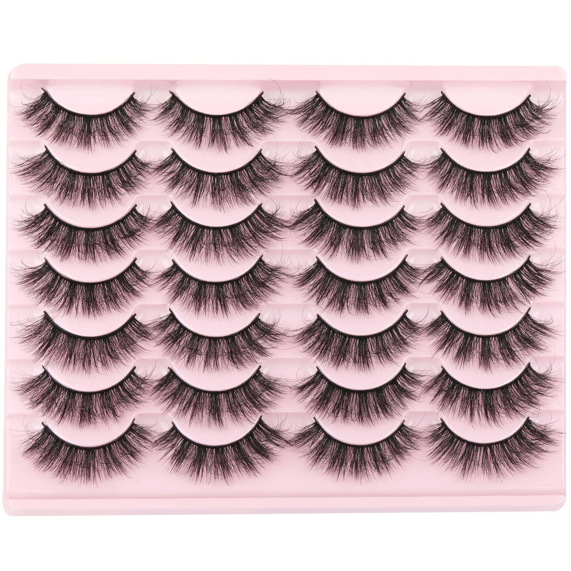 Pack mayorista TNFVLONEINS, pestañas visón 16 mm para eventos.