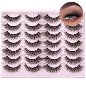 Pestañas Wispy Mink de TNFVLONEINS con 16 mm para efecto ojo de gato.