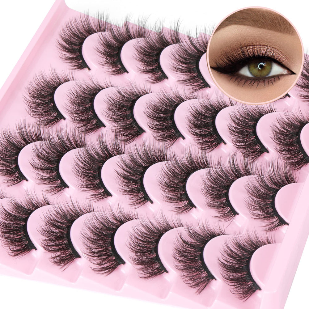 Pestañas TNFVLONEINS con ojo gato, 14 mm, para un look definido