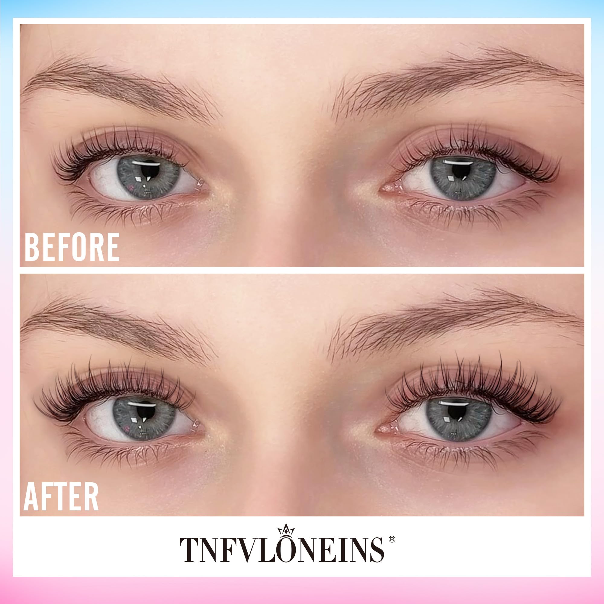 TNFVLONEINS pinzas profesionales para aplicar extensiones con precisión