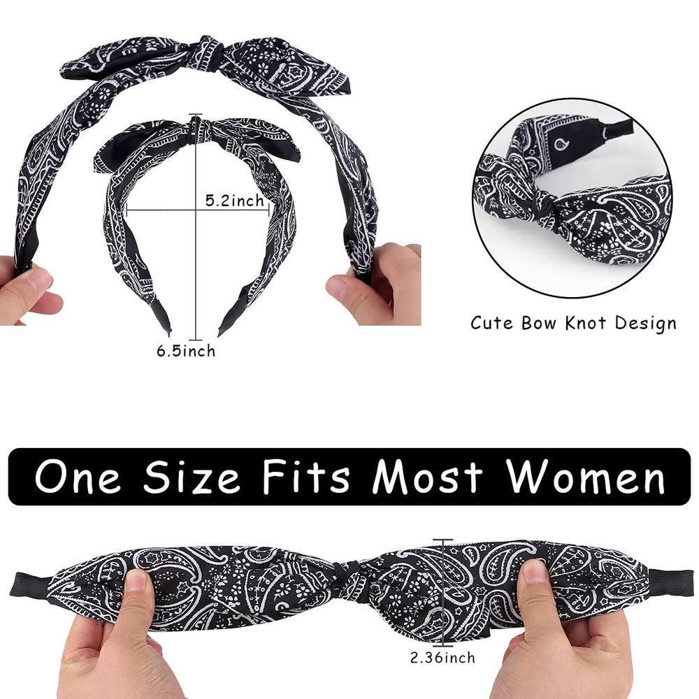 TOBATOBA juego de 6 diademas paisley, regalo ideal para mujer y adolescente.