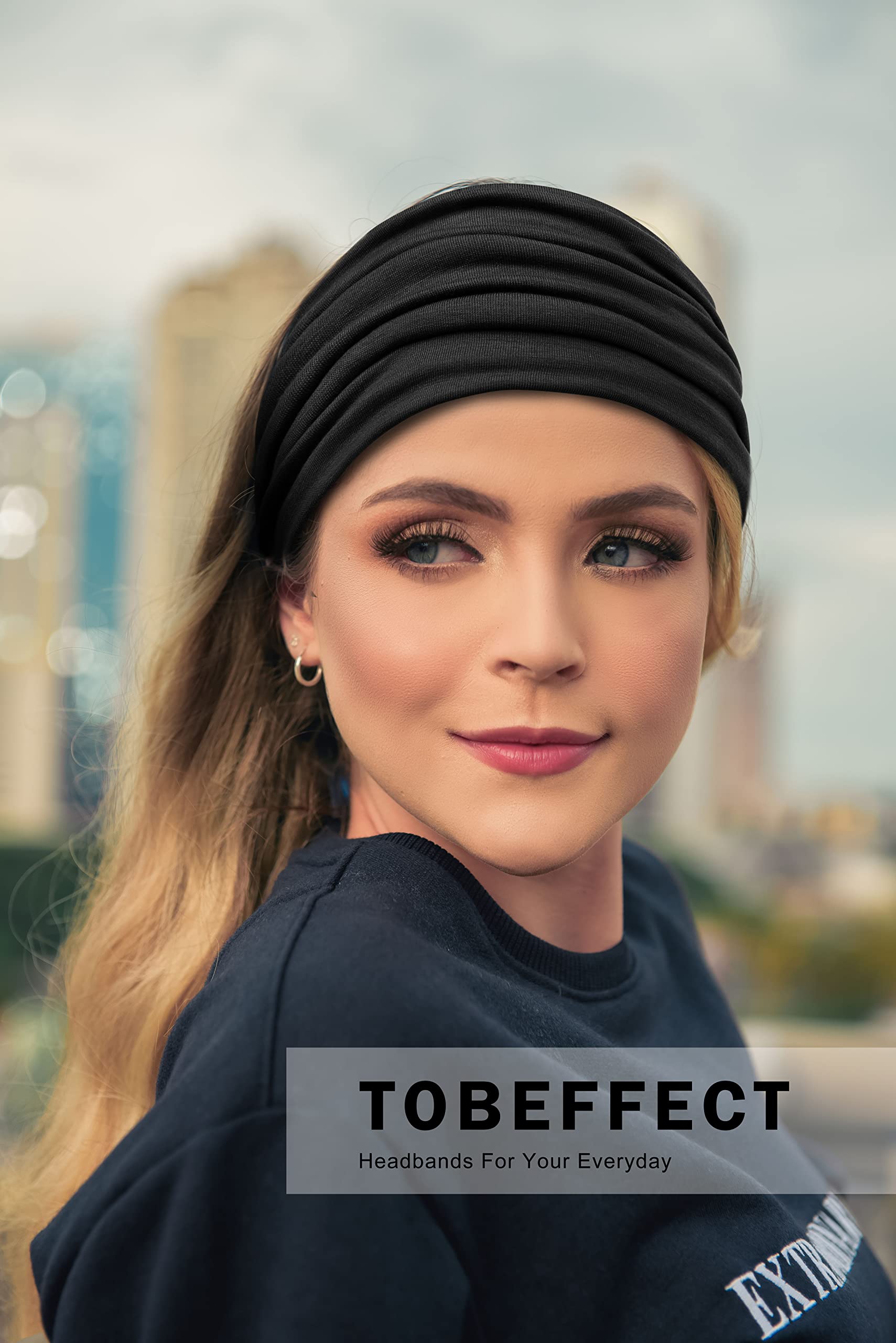 Tobeffect diadema versátil para cabello, ideal para días malos de cabello.