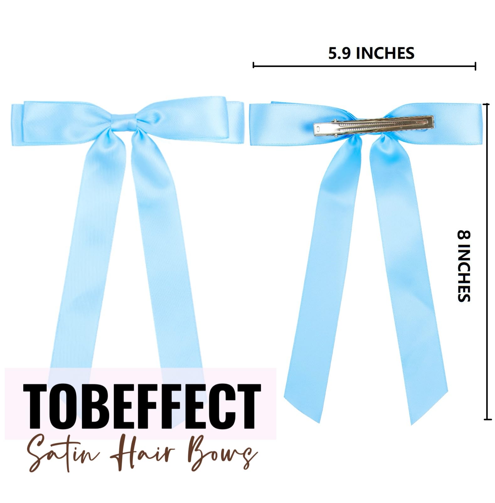 Lazo satinado Tobeffect ligero y cómodo para uso diario.